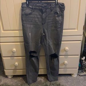 American eagle grey skinny jeans